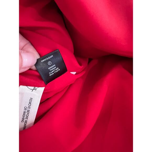 Ann Taylor Dressy Pleated Party Skirt Deep Red 6 - Picture 7 of 7